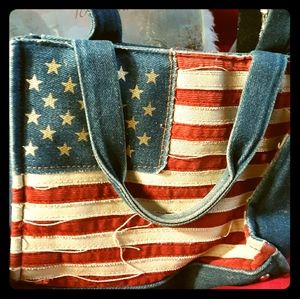 Americana retro denim purse!!